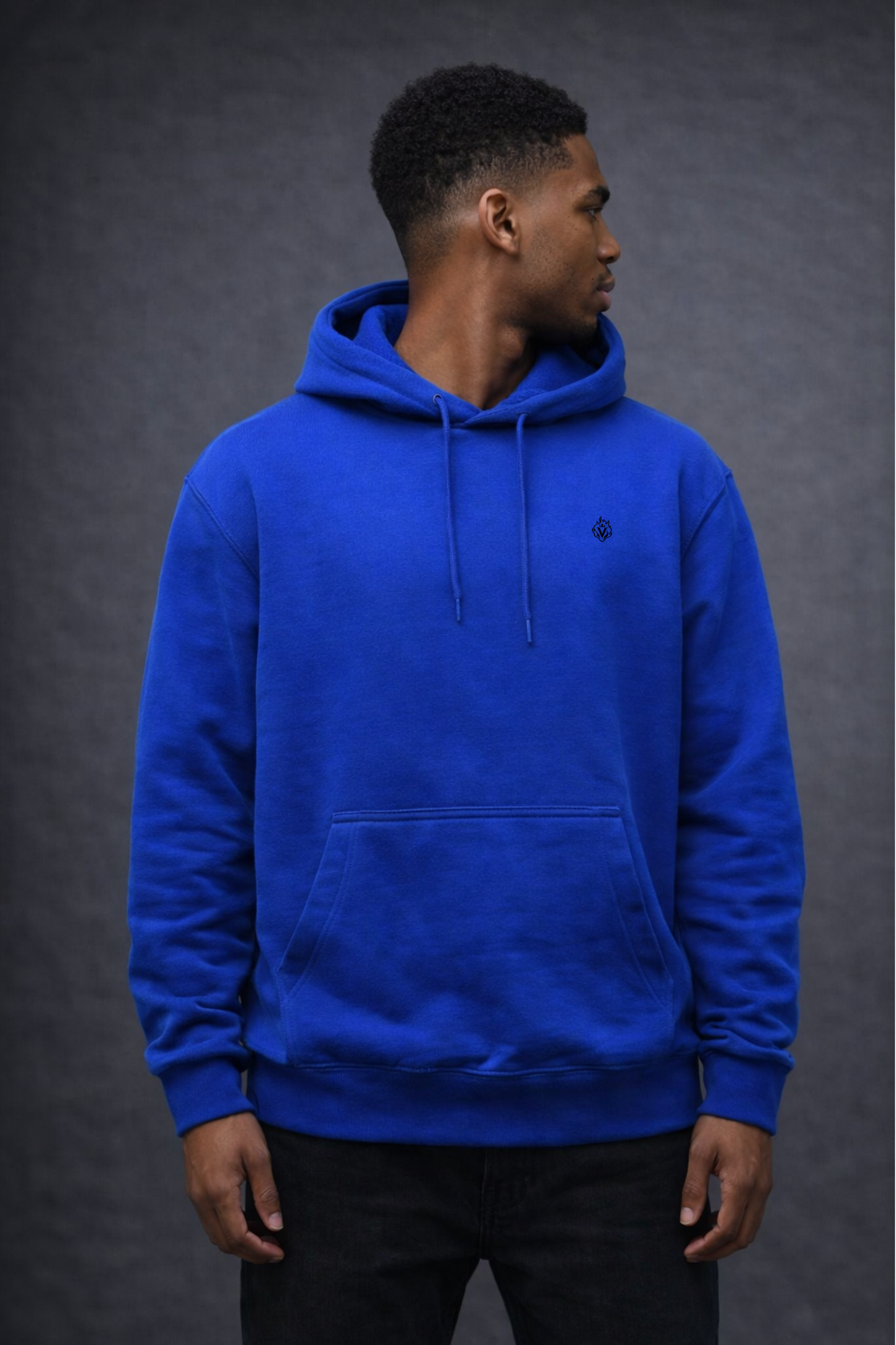urban wings backpack graphic hoodie – royal blue