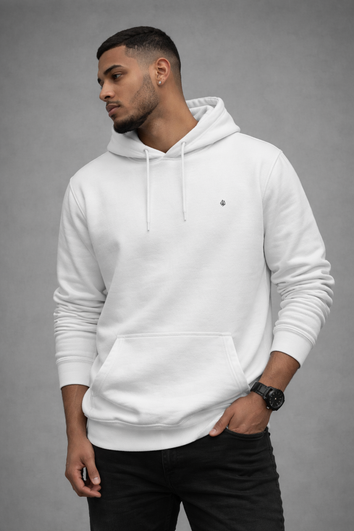 venom flame abstract back print hoodie