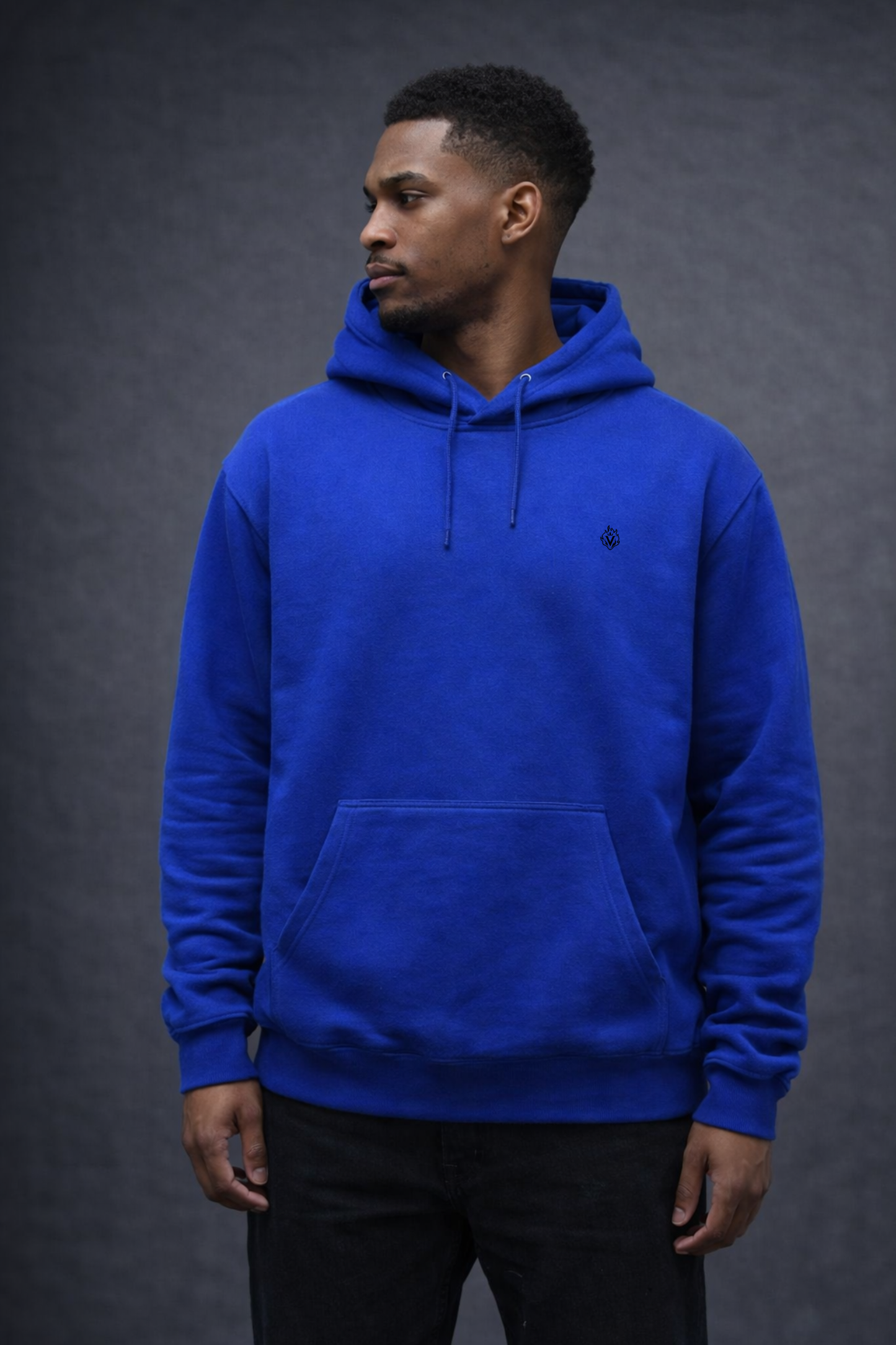 urban wings backpack graphic hoodie – royal blue