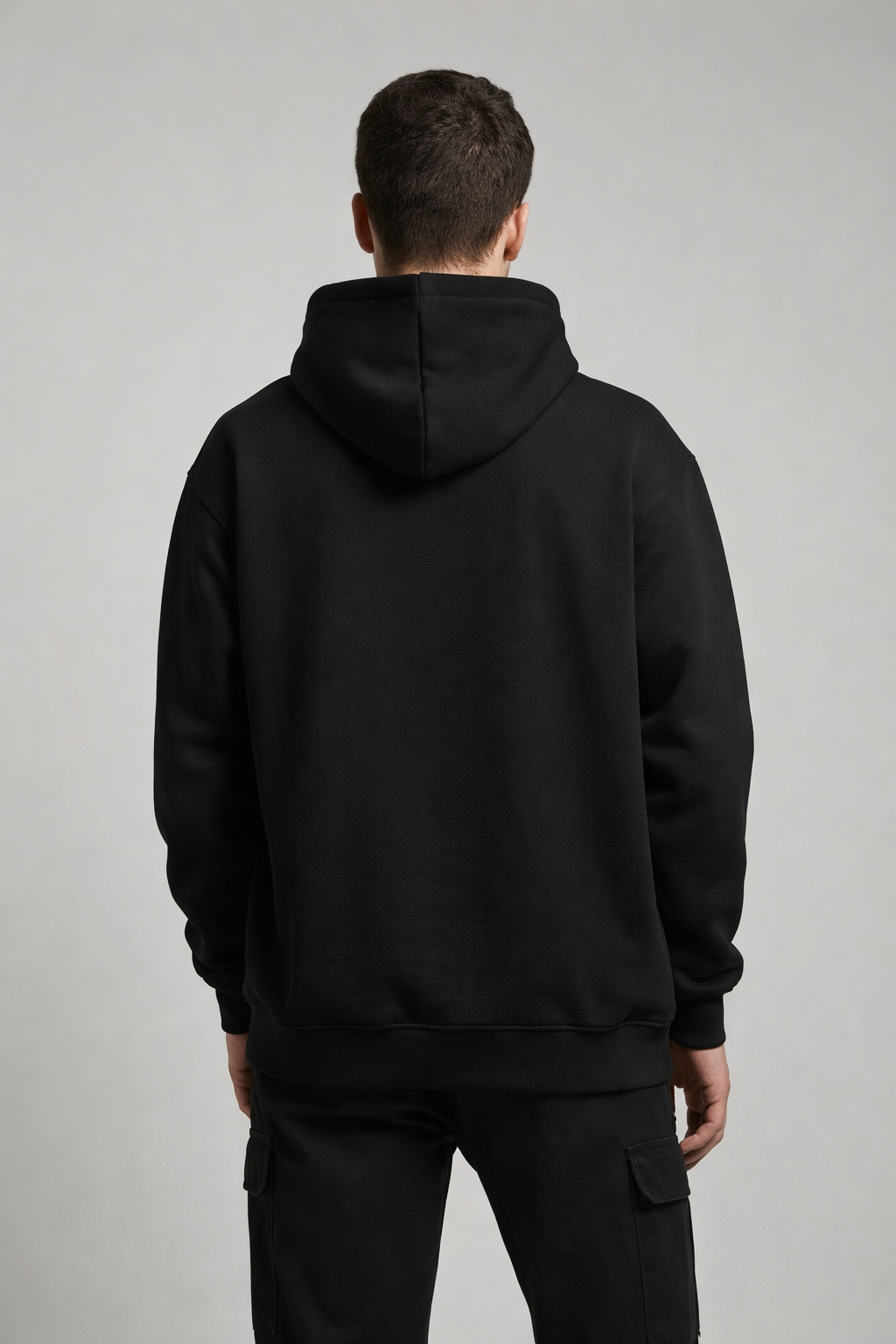 Men’s Black Tribal Flame Graphic Hoodie