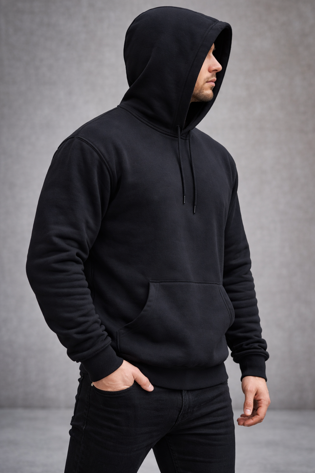 Divine Eagle Back Print Oversized Hoodie