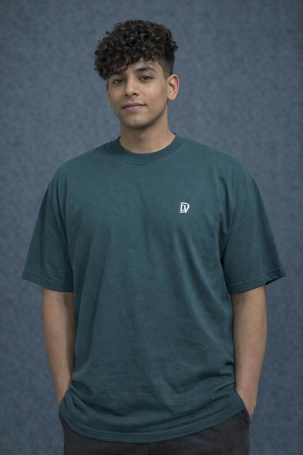 Cyberpunk Anime Graphic Oversized T-Shirt – Urban Streetwear Back Print Tee (Teal Green)