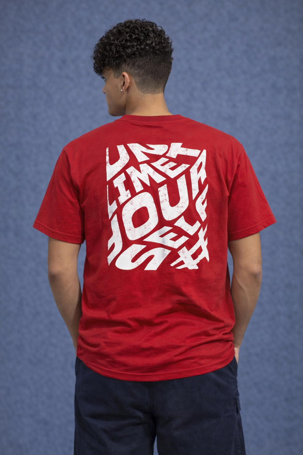 DARBHANGA Graphic Printed T-Shirt – Bold Urban Streetwear Cotton Tee (Red)