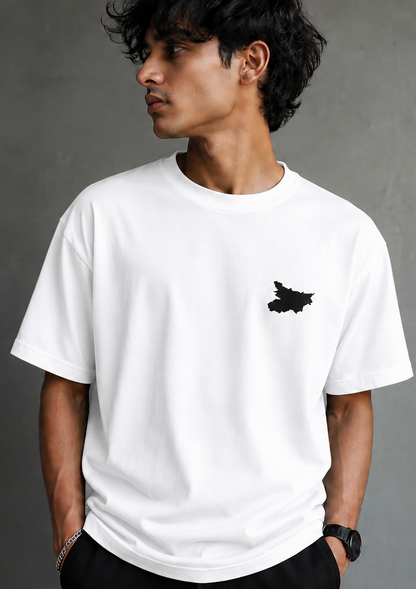 Nalanda Mindset Oversized Black T-Shirt | Premium Bihar Streetwear