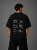 BMW M4 G82 Collage Oversized T-Shirt | Black Performance Car Graphic Tee | The Divine