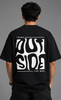 Think Outside The Box Oversized T-Shirt | Premium Black Graphic Tee | The Divine