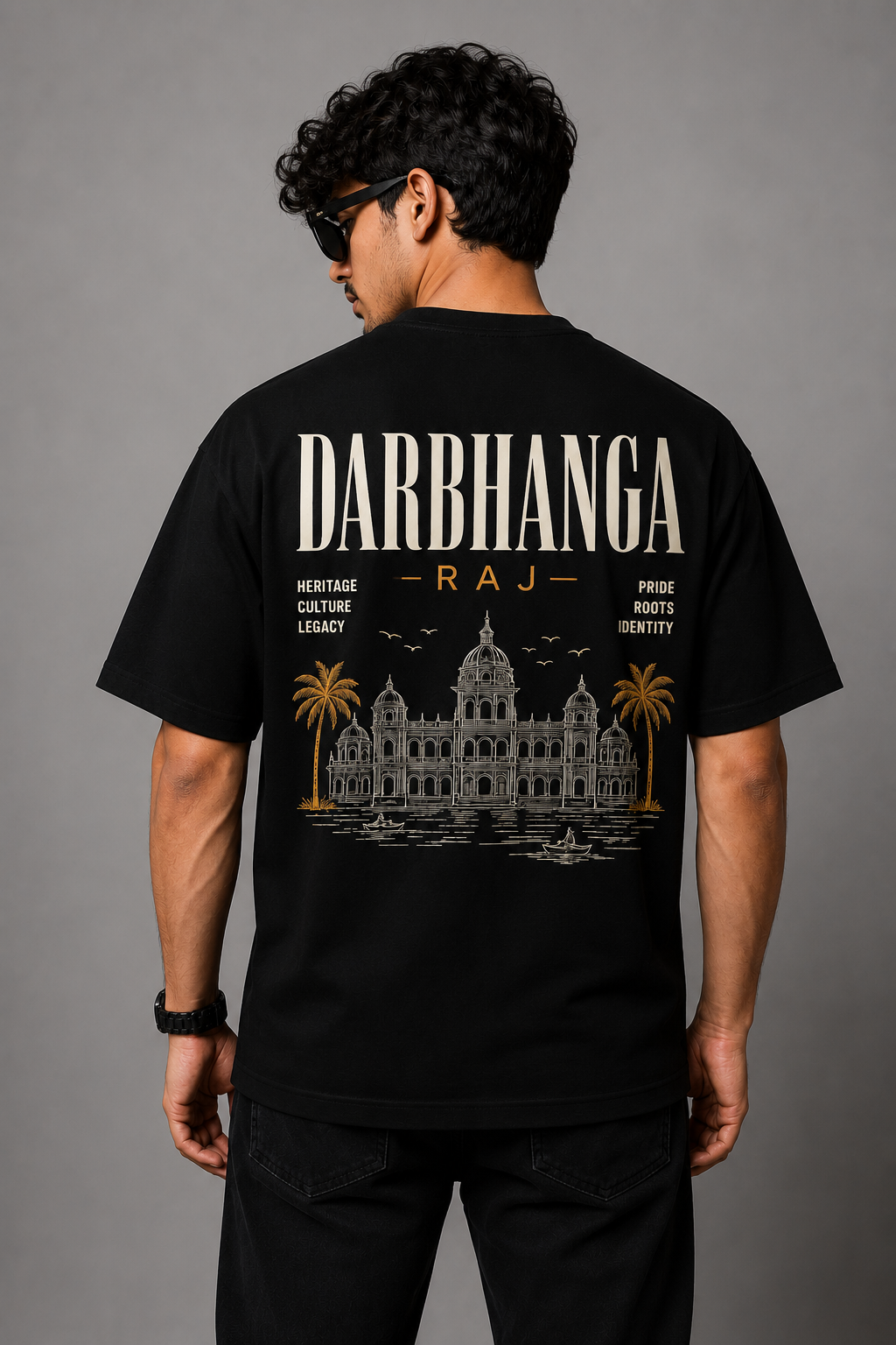 darbhanga raj heritage | premium oversized t-shirt