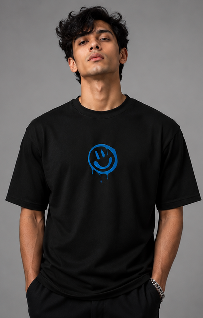 Better Days Ahead Oversized T-Shirt for Men | Black Graphic Streetwear Tee