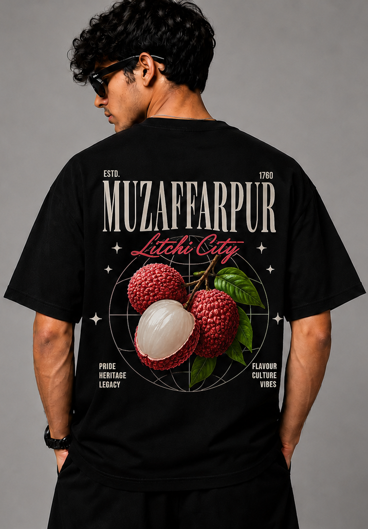 muzaffarpur litchi heritage | premium oversized t-shirt