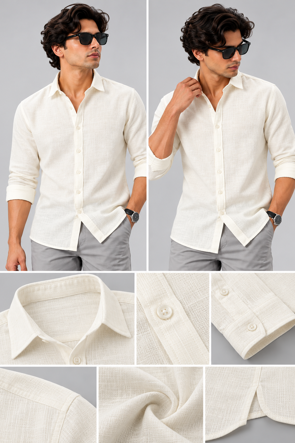 men's off white linen shirt regular fit|the divine