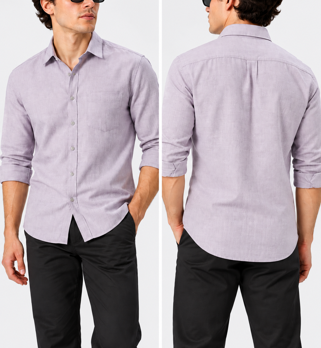 men's light lavender linen shirt regular fit|the divine