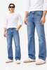 Men's Blue Straight Fit Denim Jeans| THE DIVINE