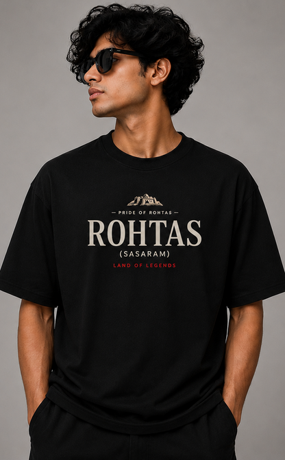 Rohtas Sasaram Oversized T-Shirt | Heritage Streetwear | Premium Cotton Graphic Tee