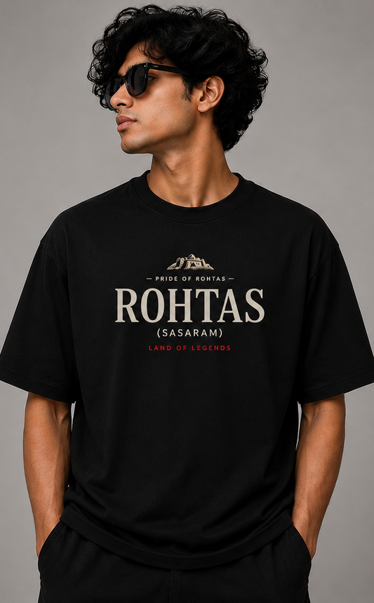 Rohtas Sasaram Oversized T-Shirt | Heritage Streetwear | Premium Cotton Graphic Tee