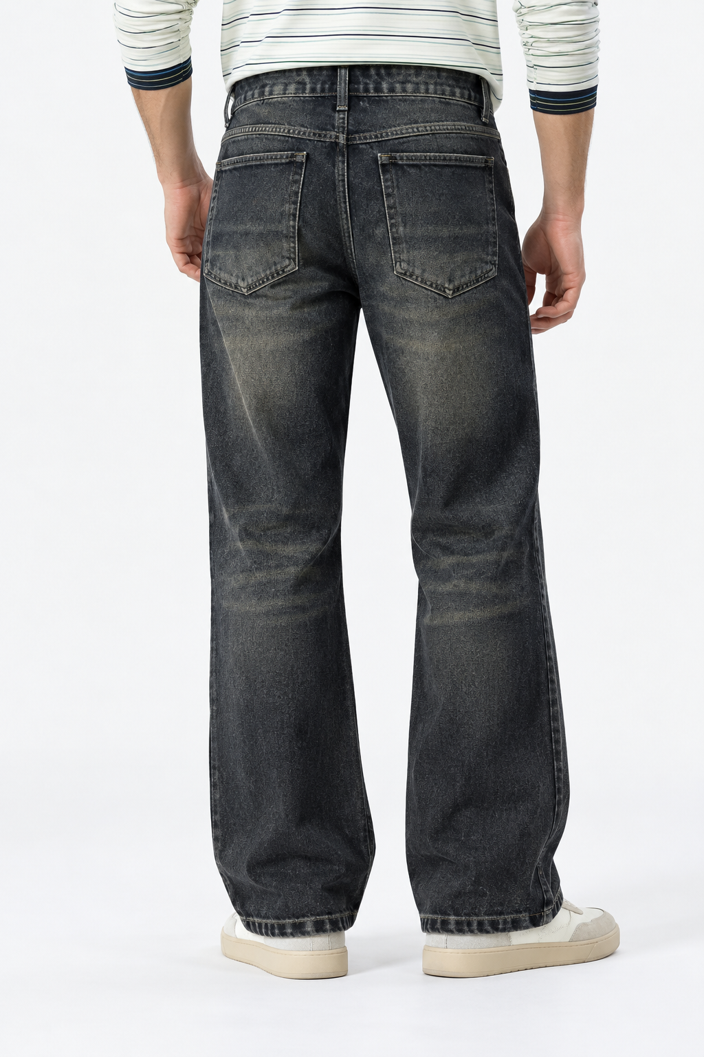 men's charcoal grey straight fit jeans|the divine
