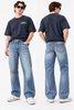 Men's Vintage Blue Straight Fit Jeans|THE DIVINE