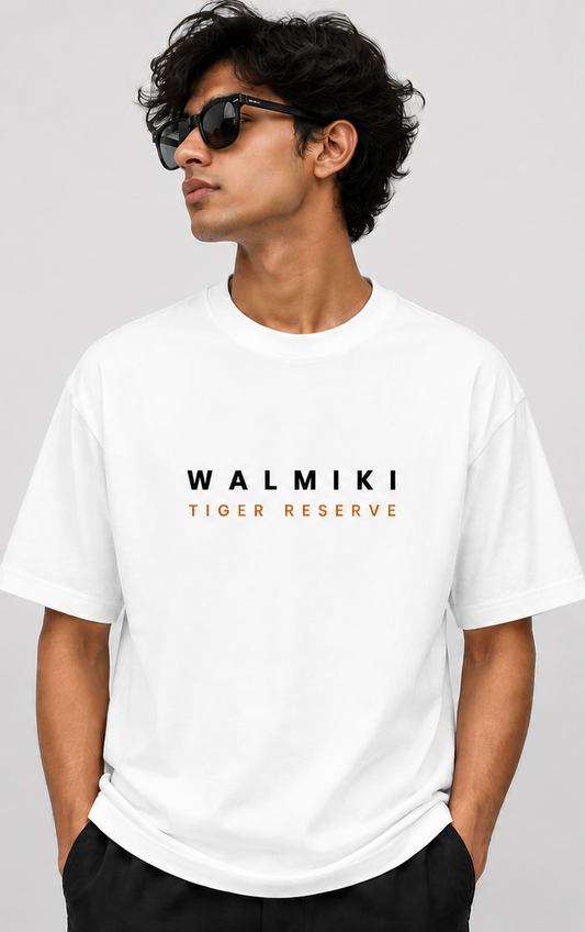 Valmiki Tiger Reserve Oversized T-Shirt | Bihar Wildlife Edition | Premium Graphic Cotton Tee