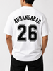 Aurangabad 26 Oversized Back Print T-Shirt | Unisex Streetwear | Premium Cotton | White