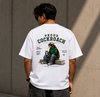 Proud Cockroach Oversized Graphic T-Shirt for Men | Premium Streetwear Cotton Tee | White