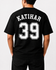 Katihar 39 Oversized Back Print T-Shirt | Unisex Streetwear | Premium Cotton | Black