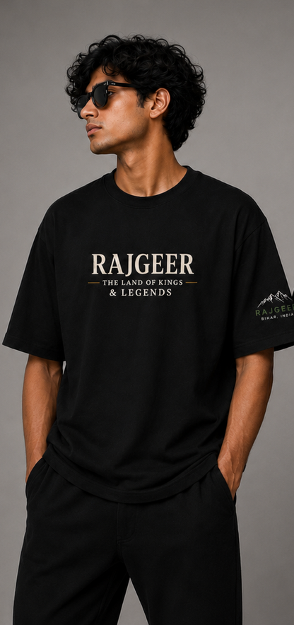 Rajgir Bihar Oversized T-Shirt | Ancient Roots. Limitless Vibes. | Premium Graphic Tee