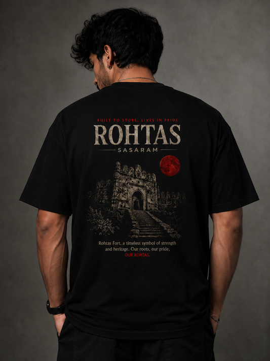 Rohtas Sasaram Oversized T-Shirt | Heritage Streetwear | Premium Cotton Graphic Tee