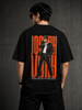 Joseph Vijay Oversized T-Shirt | Black Fan Graphic Back Print Tee