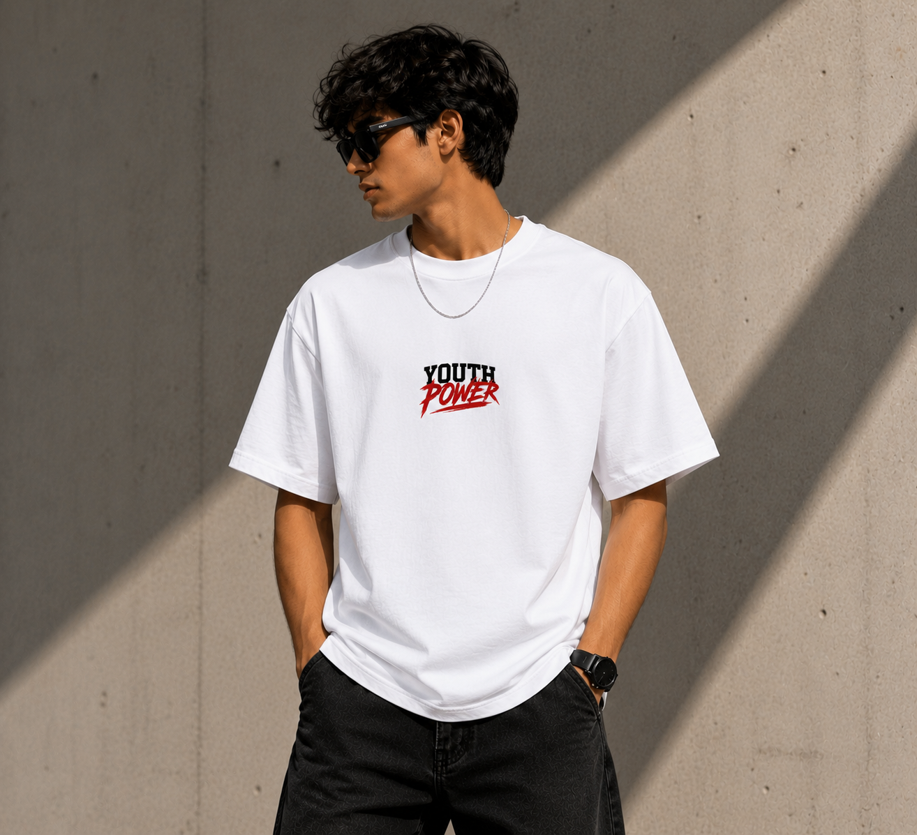 proud cockroach oversized graphic t-shirt for men | premium streetwear cotton tee | white