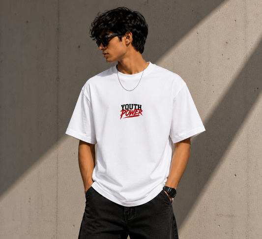 Proud Cockroach Oversized Graphic T-Shirt for Men | Premium Streetwear Cotton Tee | White